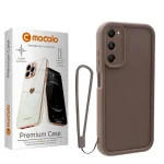 کاور موکولو مدل Silicone Puffer Strap مناسب برای گوشی موبایل سامسونگ Galaxy S21 FE به همراه بند آویز